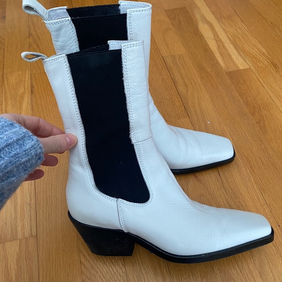 L’INTERVALLE white western boots (size 36) - Picture 2 of 4